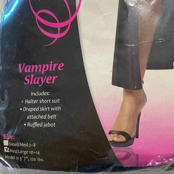 VAMPIRE Slayer Halloween costume Romper w/ Attached Skirt Panels Sz L - Picture 6 of 10